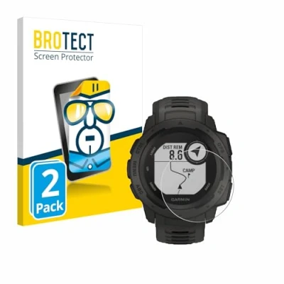 Abbildung von BROTECT (2 Stück Schutzfolie für Garmin Instinct Tactical Edition Displayschutz Folie Ultra Klar