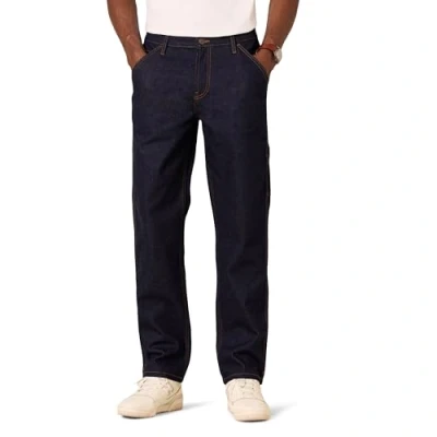 Abbildung von Amazon Essentials Herren Arbeits Jeans mit lockerer Passform, Rinse Waschung, 28W / 32L