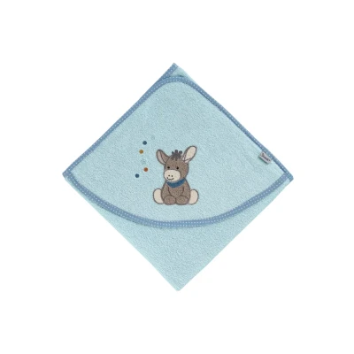 Abbildung von Sterntaler Frottee Badetuch 100X100 CM EMMI für Kinder, Größe: One Size, Light blue