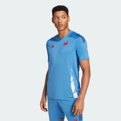 Abbildung von adidas Performance France Sport Tshirt, Herren, Größe: Small, Focus blue