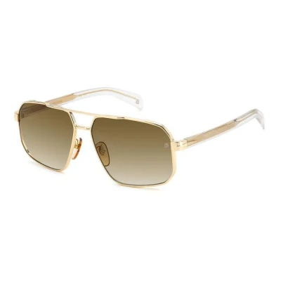 Abbildung von David Beckham Unisex Db 7102/s Sunglasses, LOJ/HA Gold Crystal, 61