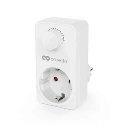 Abbildung von conecto Drehdimmer Steckdosendimmer Adapter mit Helligkeitsregler