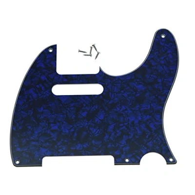 Abbildung von KAISH American Vintage 5 Hole Tele Pickguard TL Guitar Pick Guard Scratch Plate for Tele/Telecaster Blue Pearl