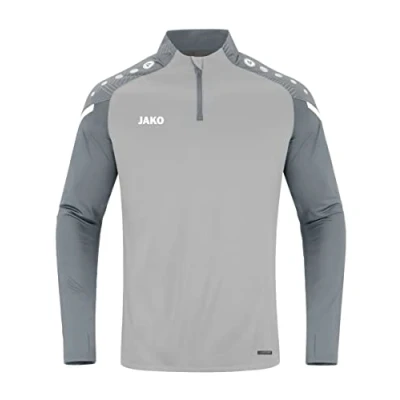 Abbildung von JAKO Ziptop Performance Sweatshirt für Kinder, Größe: 140, Graugrau