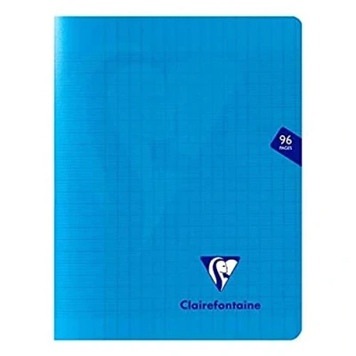 Abbildung von Clairefontaine 323741C Schulheft / Heft Mimesys 17x22 cm, 48 Blatt 90g, französische Lineatur, Einband aus PP, geheftet, Blau, 1 Stück