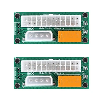 Abbildung von Evarbuild PSU Multiple Netzteil Adapter, Add2Psu ATX 24 Pin zu Molex 4Pin Anschluss für BTC