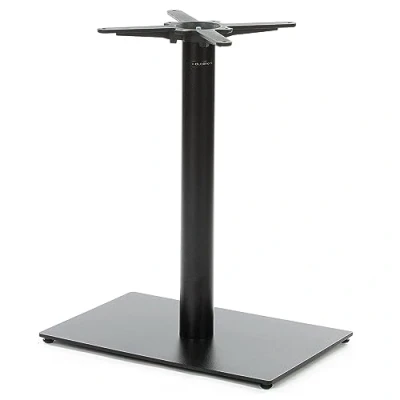 Abbildung von Dublino Tischgestell Premium PJ6090 Metall Tischbein Esstisch Tisch Beine schwarz H 73 cm 20 kg Bodenplatte 60x40 max. Tischplattengröße 120x80