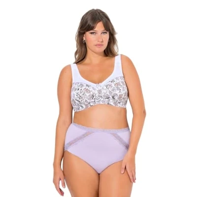 Abbildung von Ulla Popken Relief Bügel BH, Damen, Größe: 95E, Snow white