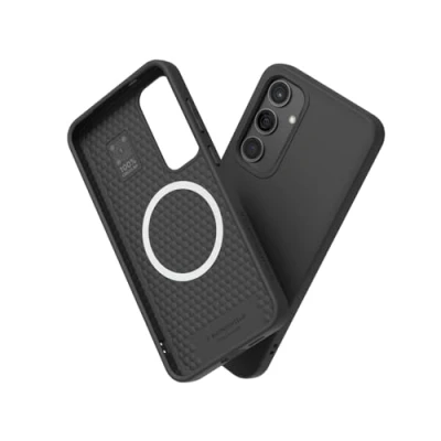 Abbildung von RhinoShield Case kompatibel mit [Galaxy S24+] SolidSuit MagSafe Stoßdämpfende &amp; schlanke Schutzhülle Premium Finish 3.5 Meter Fallschutz Schwarz