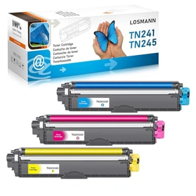 Abbildung von LOSMANN 3X Toner Kompatibel für Brother TN 241 245 DCP 9020CDW 9022CDW MFC 9130CW 9140CDN 9142CDN 9330CDW 9332CDW 9340CDW 9342CDW HL 3140CW 3142CW