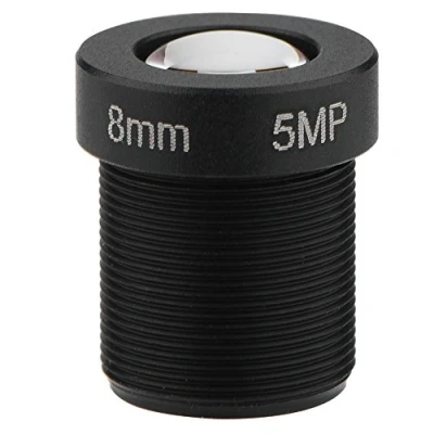 Abbildung von Richer R 8mm CCTV Objektiv, 1/2.5 Zoll Mount HD 5MP IP Kamera Objektiv Lens Kameraobjektiv,IR Sicherheit für M12x0,5 Schwarz
