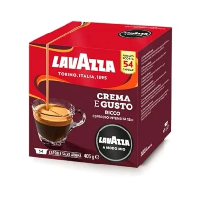 Abbildung von Lavazza Crema e Gusto Ricco 216 Kaffeekapseln A Modo Mio Espresso, 4 Packungen mit je 54 Kapseln