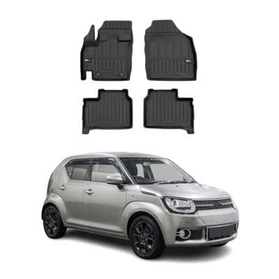 Abbildung von OMAC Gummi Fußmatten kompatibel mit Suzuki Ignis 2016 2024 Premium TPE Automatten 4tlg