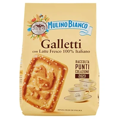 Abbildung von Weiße Mühle Kekse Frollini Galletti mit frischer Milch, 100% italienisch, 350 g