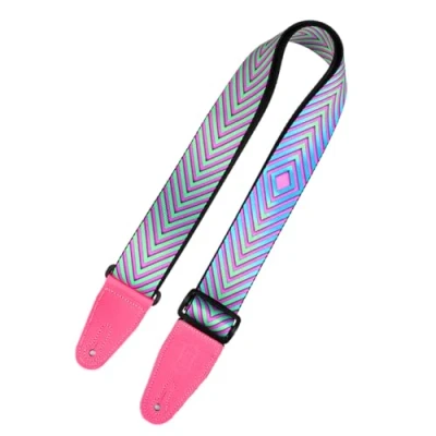 Abbildung von Levy&#039;s Leathers Illusion Series Gitarrengurt aus Polyester Breite 5 cm Distortion Design (MP2OI 004)