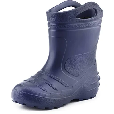 Abbildung von Ladeheid federleichte Regenschuhe Kinder mit Griffen KL051 Gummistiefel herausnehmbares Innenfutter