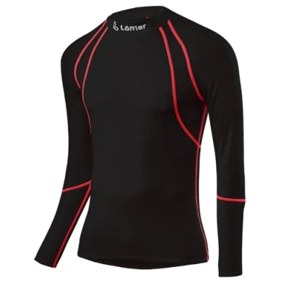 Abbildung von LÖFFLER Herren Hr. La Airvent Transtex Light Shirt, Schwarz / Rot, 54 EU