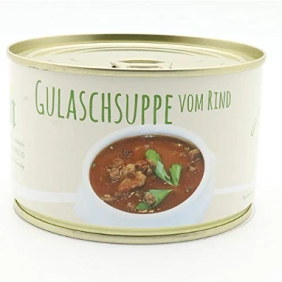 Abbildung von Gulaschsuppe Mild Diem Würzige in der praktischen Konserve Lange Haltbar 400g hoher Fleischanteil Gourmetgulaschsuppe
