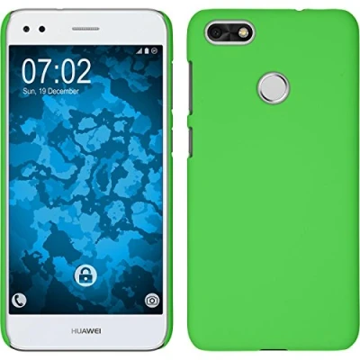 Abbildung von PhoneNatic case kompatibel mit Huawei P9 Lite Mini Hülle grün gummiert Hard Cover