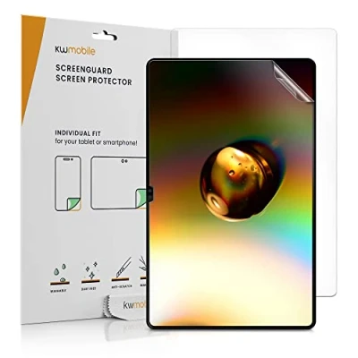 Abbildung von kwmobile 2X Schutzfolie kompatibel mit Samsung Galaxy Tab S8 Ultra Folie klar Full Screen Tablet