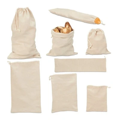 Abbildung von relaxdays Brottasche 8tlg. Brotbeutel Set, Baumwolle