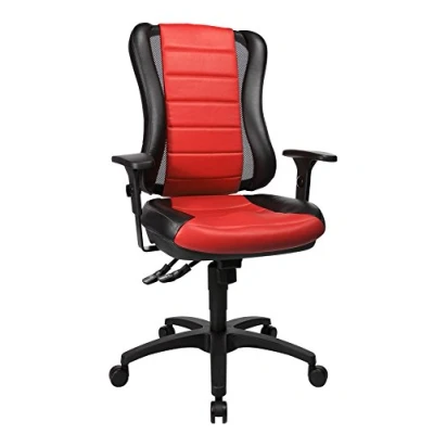 Abbildung von Topstar Bürostuhl Head Point RS inkl. höhenverstellbare Armlehnen schwarz/rot