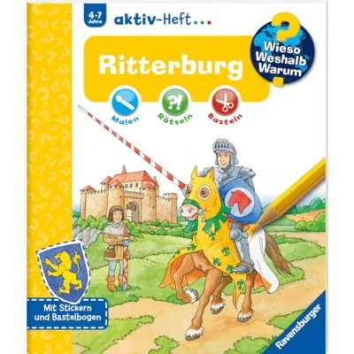 Abbildung von Wieso? Weshalb? Warum? aktiv Heft: Ritterburg: Mit Stickern und Bastelbogen