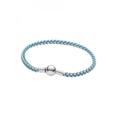 Abbildung von Pandora Silberarmband Veneziakette Türkis