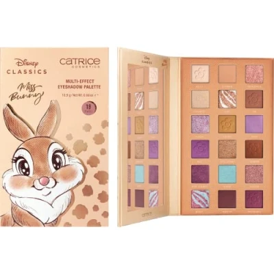 Abbildung von Catrice Disney Classics Miss Bunny Multi Effect Eyeshadow Palette, Nr. 030 Flirtatious, mehrfarbig, 18 Farben, langanhaltend (18,9g)