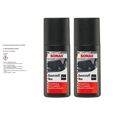 Abbildung von SONAX 2X 04091000 Kunststoff Neu Schwarz Kunststoffpflege 100ml