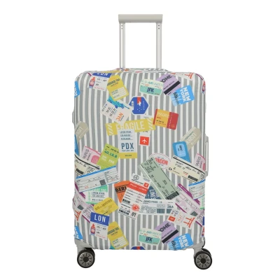 Abbildung von Travelite Accessoires Kofferhoes M tickets on blue/white
