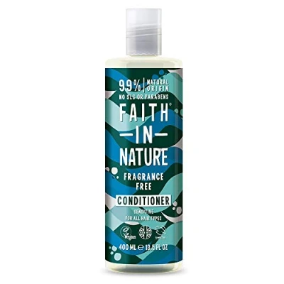 Abbildung von Faith In Nature Natural Fragrance Free Conditioner, Sensitive, Vegan &amp; Cruelty Free, No SLS or Parabens, for All Hair Types, 400ml