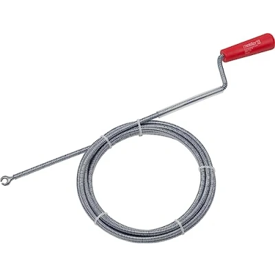 Abbildung von Meister Rohrreinigungswelle Ø 6 mm x 3 m Flexible Spirale mit Kralle Umweltfreundliche Lösung für hartnäckige Verstopfungen / Abflussspirale Rohr Reinigungssspirale Rohrreiniger 9405300, 1 Stück (1er Pack)