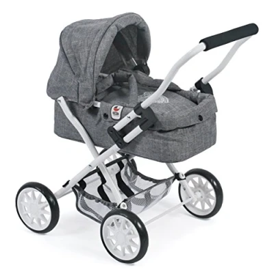 Abbildung von CHIC2000 Puppenwagen Smarty, Jeans Grey, mit herausnehmbarer Tragetasche