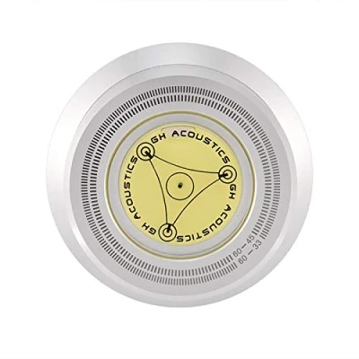 Abbildung von Plattenspieler Stabilisator,60Hz Disc Record Gewicht Schallplatten Auflagegewicht,LP Stabilizer Drehscheibe Plattenstabilizer für ausgeglich Schallplattenauflagegewicht(Silber)