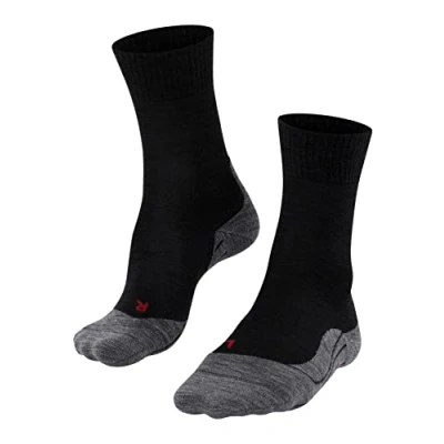 Abbildung von FALKE Herren Wandersocken TK5 Wander M So Wolle Funktionsmaterial antiblasen dünn 1 Paar, Schwarz Black Mix 3010, 39 41