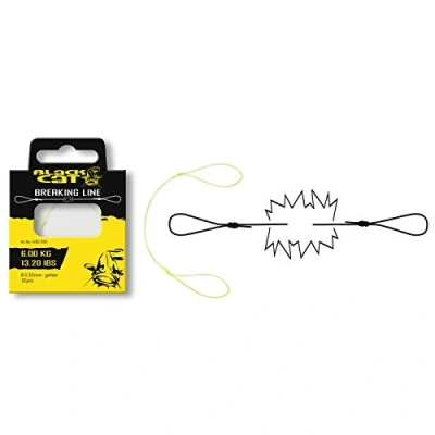 Abbildung von Black Cat Breaking Line 0,35mm 7,1kg/15,7lb Yellow (10 stuks) Kleinmaterial