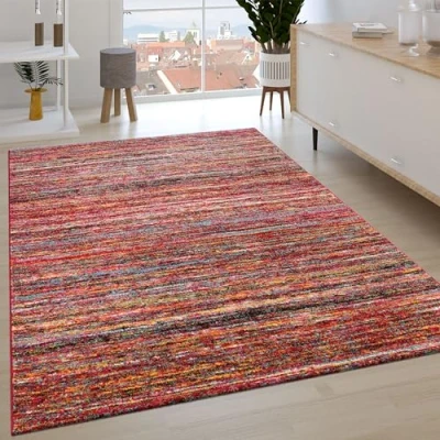 Abbildung von Paco Home Teppich &quot;Passion 221&quot;, rechteckig, Kurzflor, modernes Streifen Design, ideal im Wohnzimmer &amp; Schlafzimmer