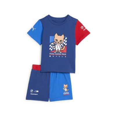 Abbildung von Puma BMW m Motorsport Kurzarmset Shorts Pro bluem color für Kinder, Größe: 68, blue