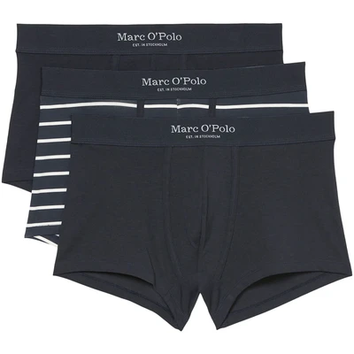 Abbildung von Marc O&#039;Polo Essentials Panties, Herren, Größe: Large, Dark navy/dark navy stripe