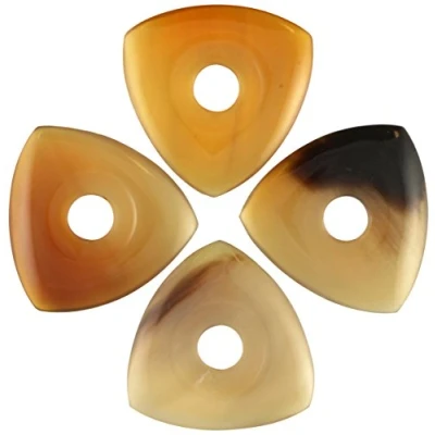 Abbildung von Moon Tones Plektrum (Horn), transparent, 4 Stück