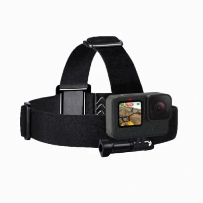 Abbildung von Sametop Kopfhalterung Kopfgurt Kopfband Head Strap Kompatibel mit GoPro Hero 13 12 11 10 9 8 7 6 5 Session Max DJI Osmo Action Kameras