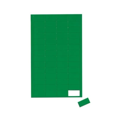 Abbildung von MAUL Magnetsymbole Rechteck, 1x2 cm, 56 St., Grün
