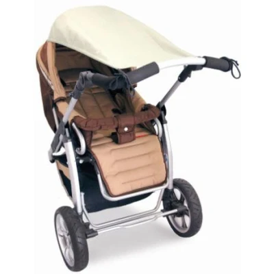 Abbildung von Sonnenmarkise Sonnensegel für Kinderwagen mit UV Schutz caramel