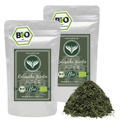 Abbildung von Azafran BIO Kabusecha, Grüner Tee Japan Kabusecha Orihima, Kabuse Cha Sencha Grüntee 500g