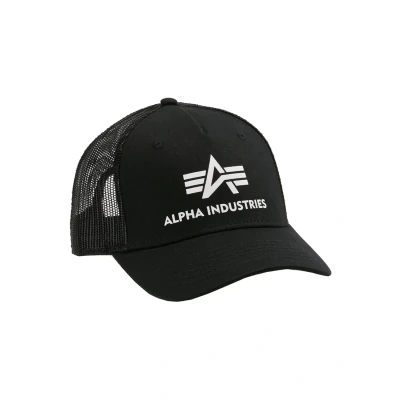 Abbildung von Alpha Industries Basic Trucker Unisex Cap, Größe: One Size, Black