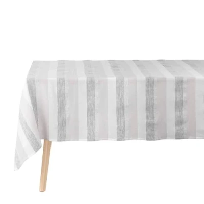 Abbildung von Douceur d&#039;Intérieur Eldora Tischdecke, rechteckig, Natur/Silber, 140 x 240 cm