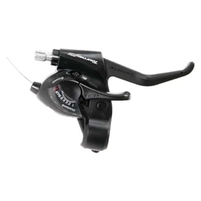 Abbildung von Schalt /Bremshebel (für Rechts) 8 Fach Shimano Tourney ST TX800 2 Finger Schwarz
