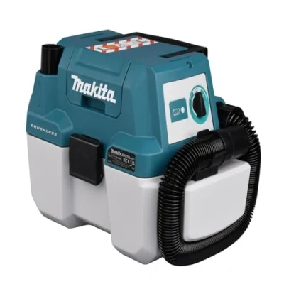Abbildung von Makita DVC750LZX1, Trocken&amp;Nass, Blau, Weiß, 7,5 l, 6,7 kPa, 70 mbar, 2,5 m SOLO