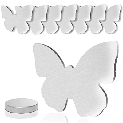 Abbildung von Aongray 8er Set Tischdeckenbeschwerer Edelstahl Magnet Schmetterling Tischtuchklammern 53g Extra schwer für Vorhang Outdoor